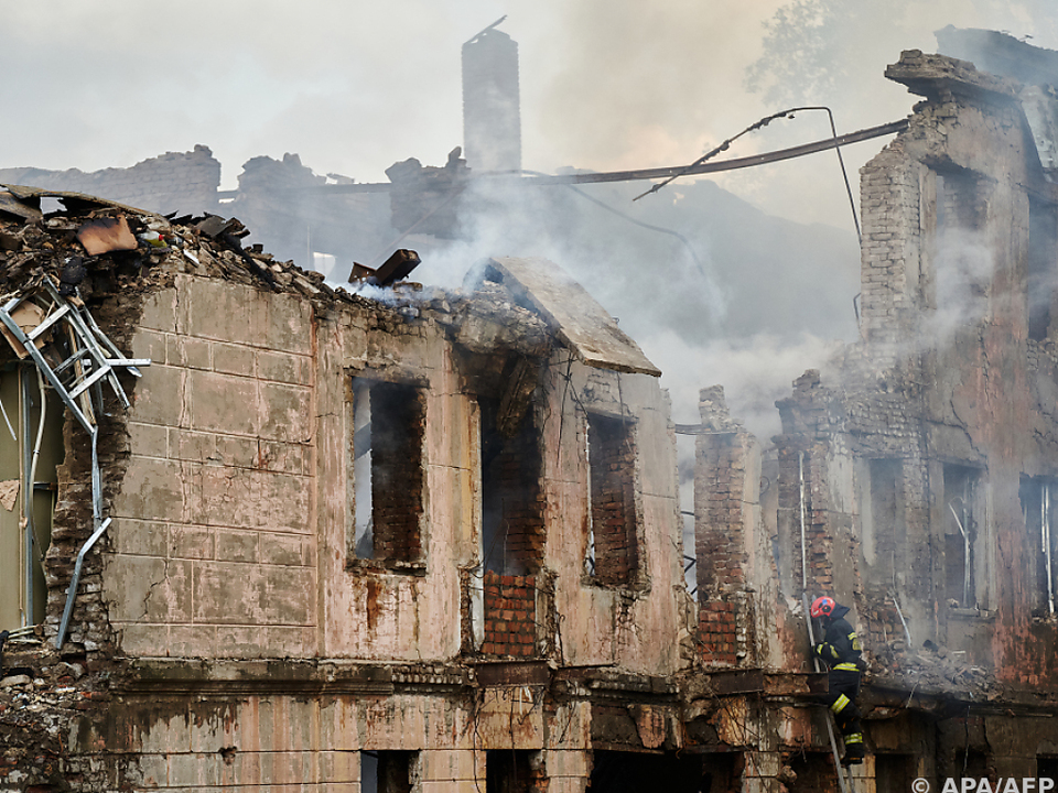 Die ukrainische Großstadt Dnipro wird seit Tagen bombardiert