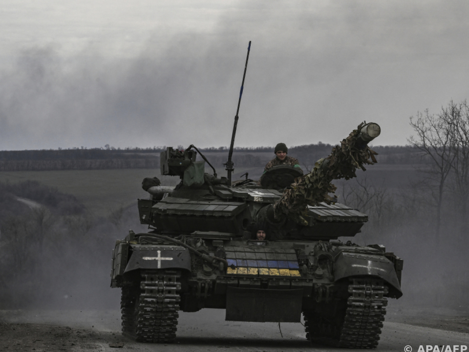 Ein ukrainischer Panzer in der Nähe von Bachmut (Archivbild)