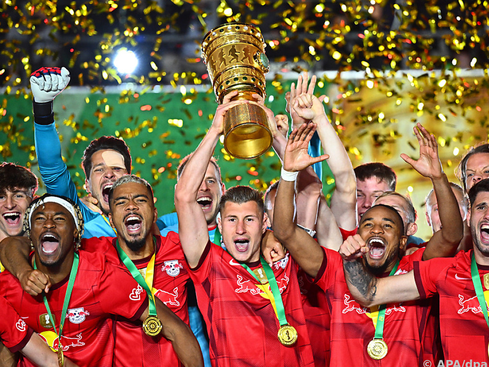 RB Leipzig verteidigt DFB-Pokaltitel mit 2:0-Finalsieg gegen Frankfurt