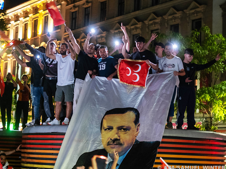 Wahlfeiern von Türken in Wien