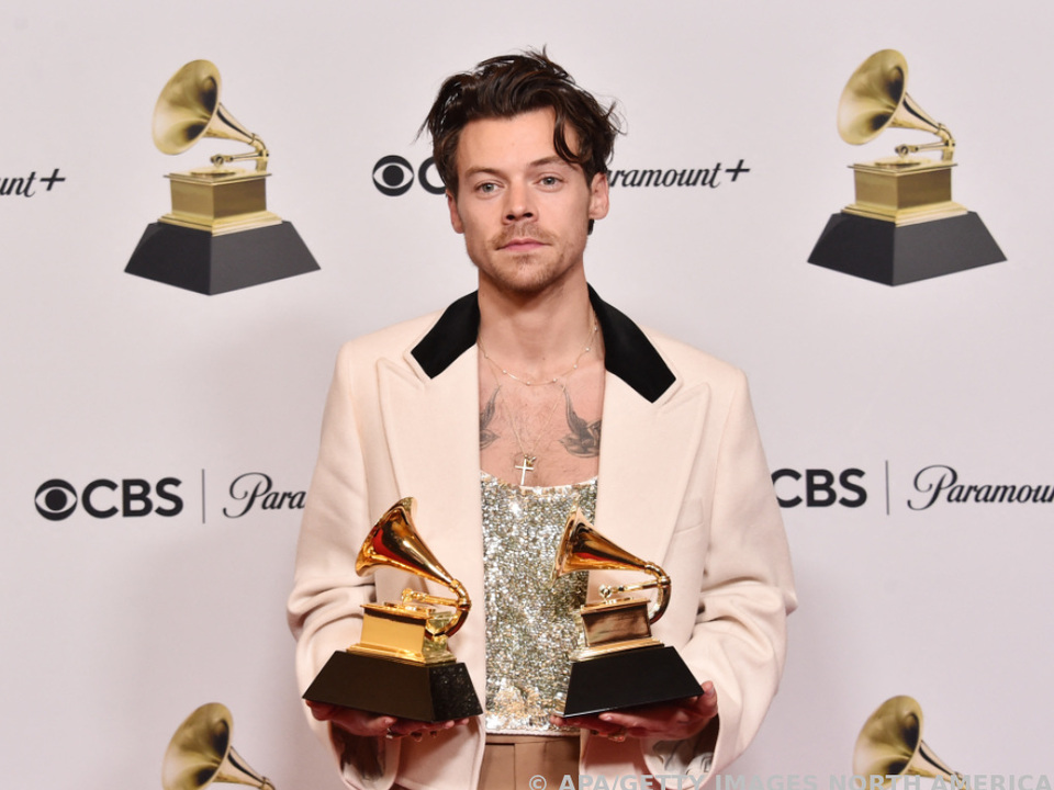 Harry Styles bei den Grammys, in Wien ließ er sich nicht fotografieren