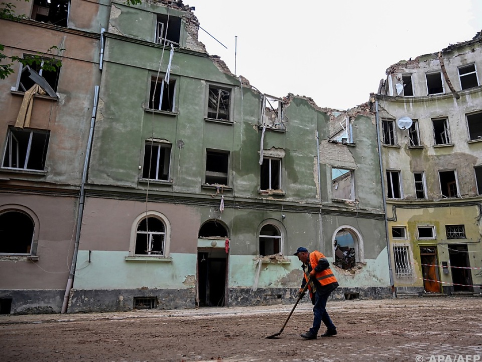 Die westukrainische Stadt Lviv wurde erneut Ziel von Luftangriffen
