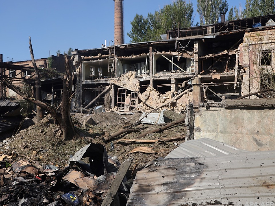 Zerstörung durch nächtliche Luftangriffe auf Odessa