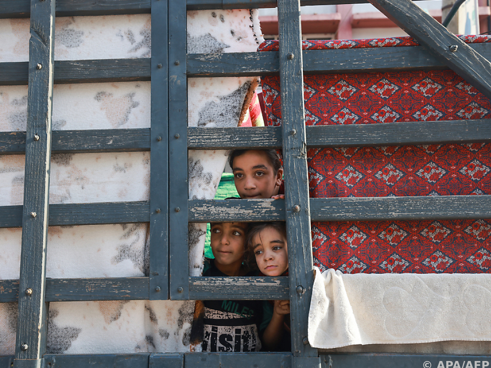 Flüchtlingskinder im südlichen Gazastreifen