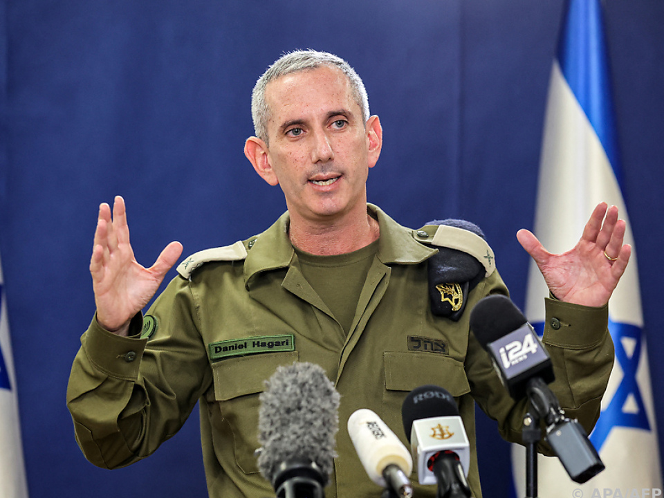 Israelischer Armeesprecher Hagari in Erklärungsnot (Archivbild)