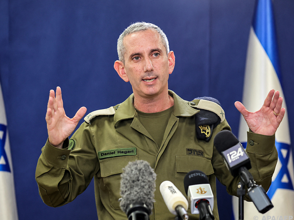 Israels Armeesprecher Daniel Hagari (Archivbild)