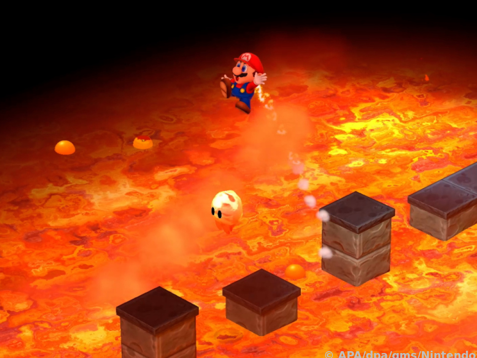 Bloß nicht da rein fallen: Aber sicher springen und laufen kann Mario