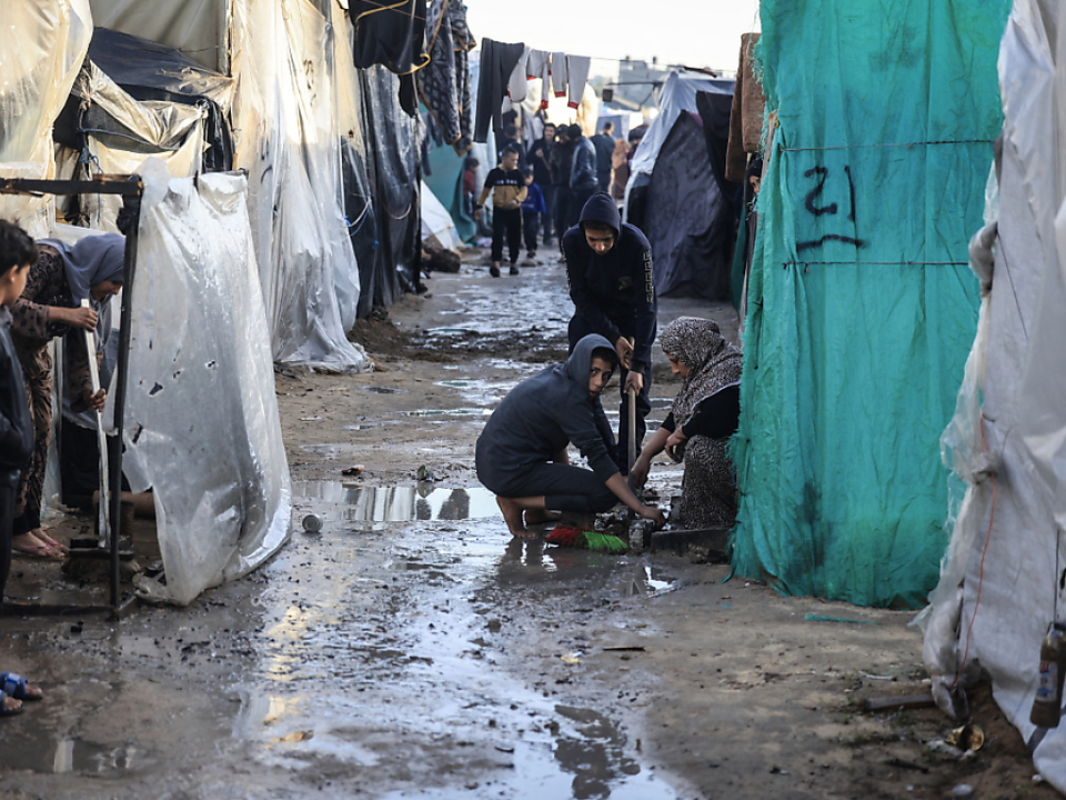 Ein Flüchtlingslager im Gazastreifen