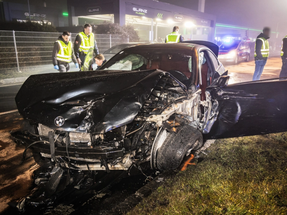Die Fahrt endete mit einem Unfall