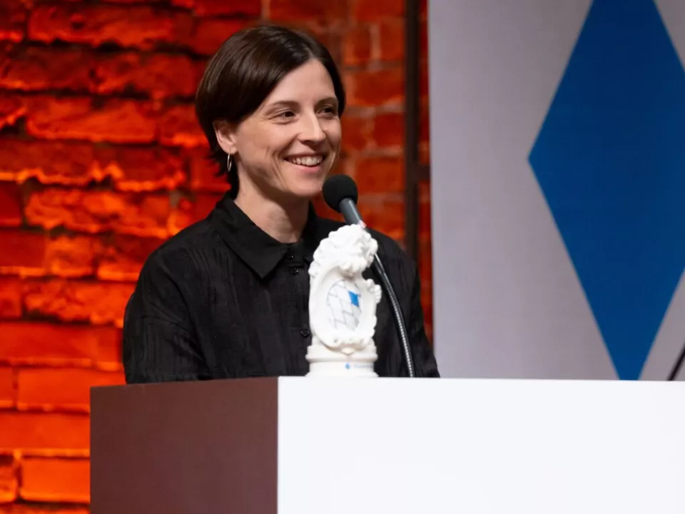 Dorothee Elmiger beim Bayerischen Buchpreis 2025