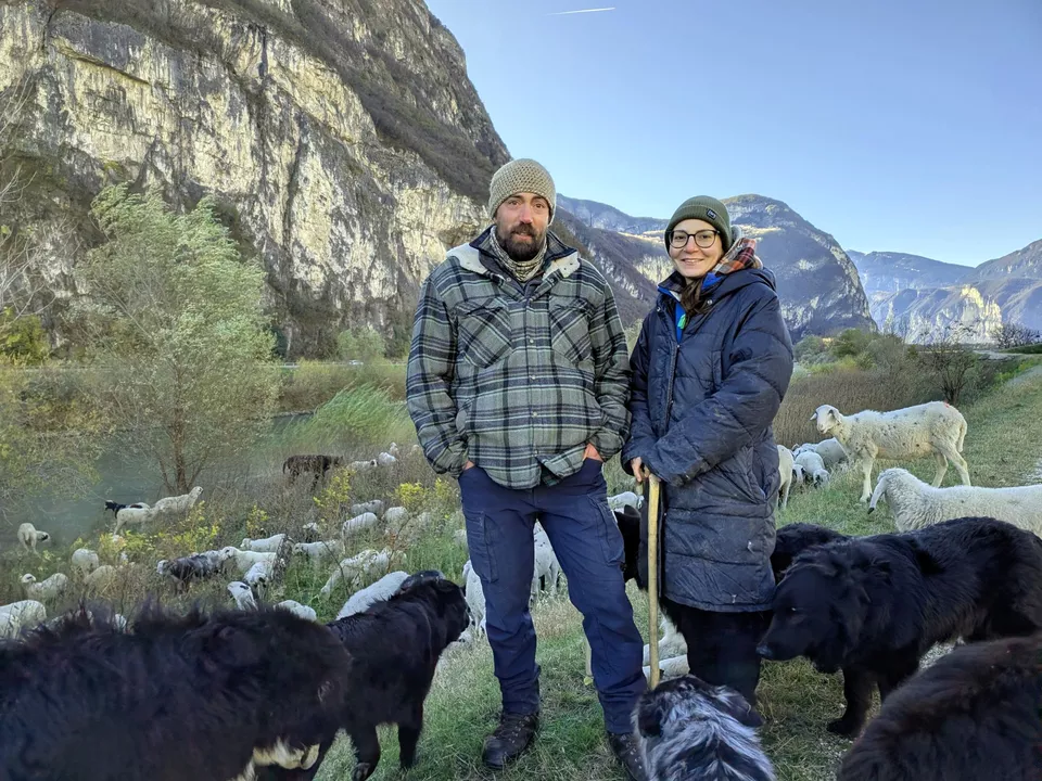 Hirten Daniel Paratscha und Sandra Hofer
