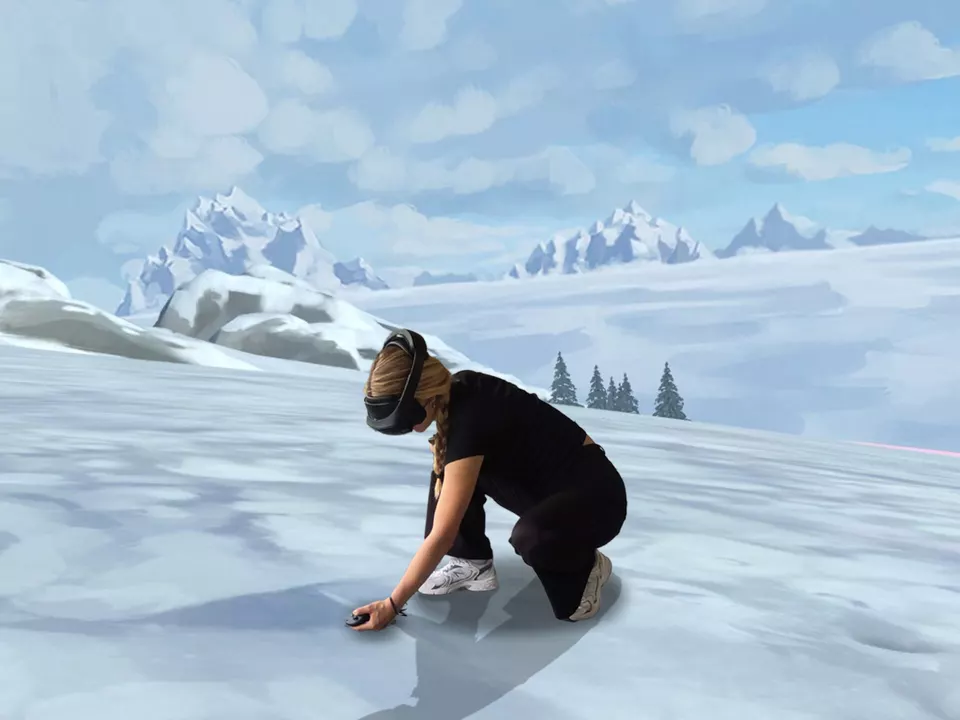 In einer virtuellen Umgebung die Do\'s and Don\'ts bei der Lawinenrettung erlernen.