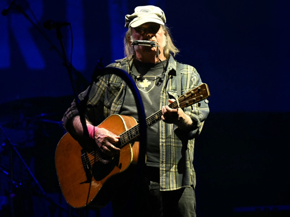 Neil Young bei einem Auftritt 2025 in Glastonbury