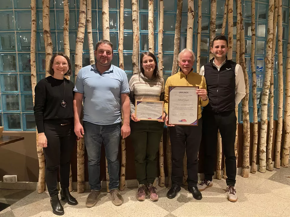 Petra Hofer, Roman Reichhalter, Magdalena Haller, Albert Gögele und Fabian Gufler. Es fehlt Günther Folie (Righi)