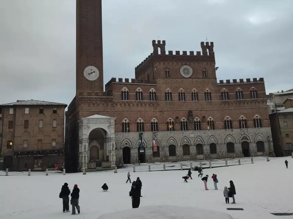 Siena erwacht im Winterwunderland