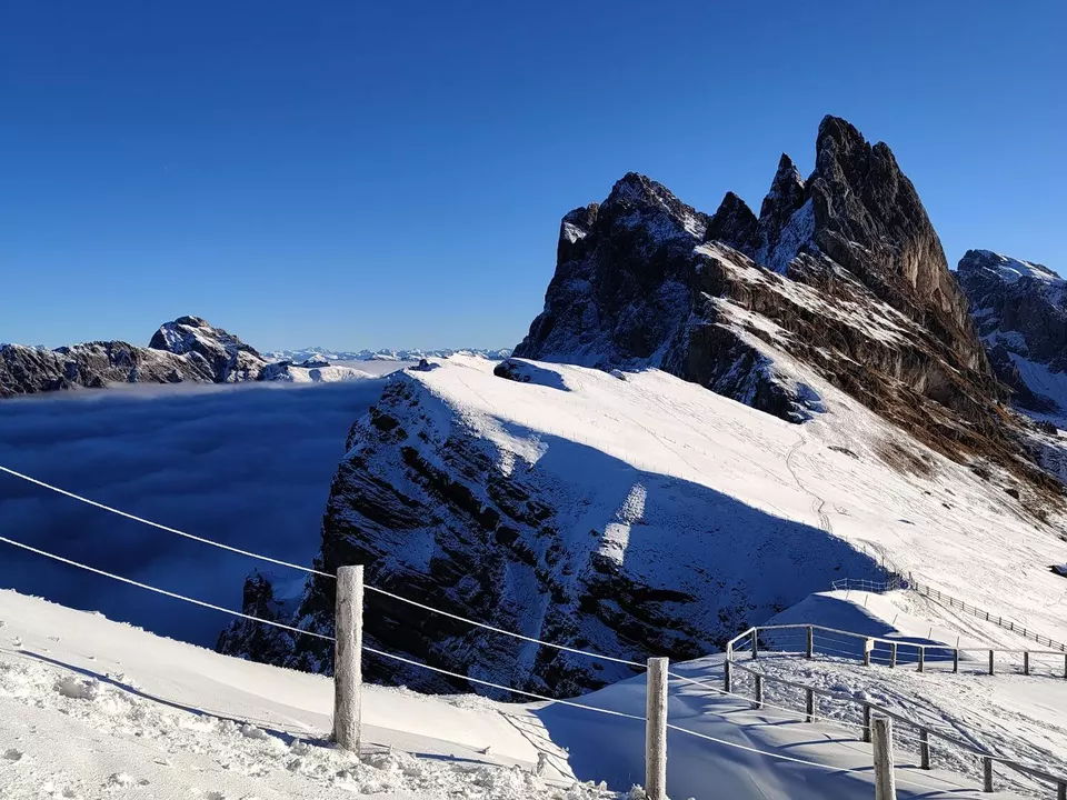 Seceda im Winter