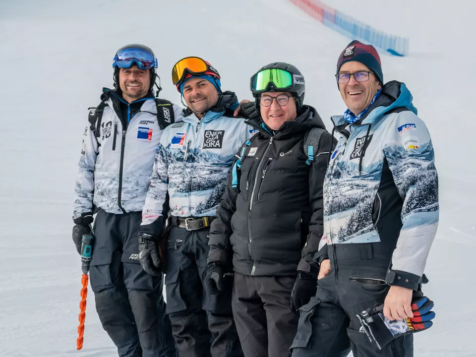 Ph_Gianvito Coco_After FIS Snowcontrol from left David Clara Racedirector, Daniele Clara Slope Director, Josef Zingerle FIS Inspector, Danny Kastlunger OC Chairman_2