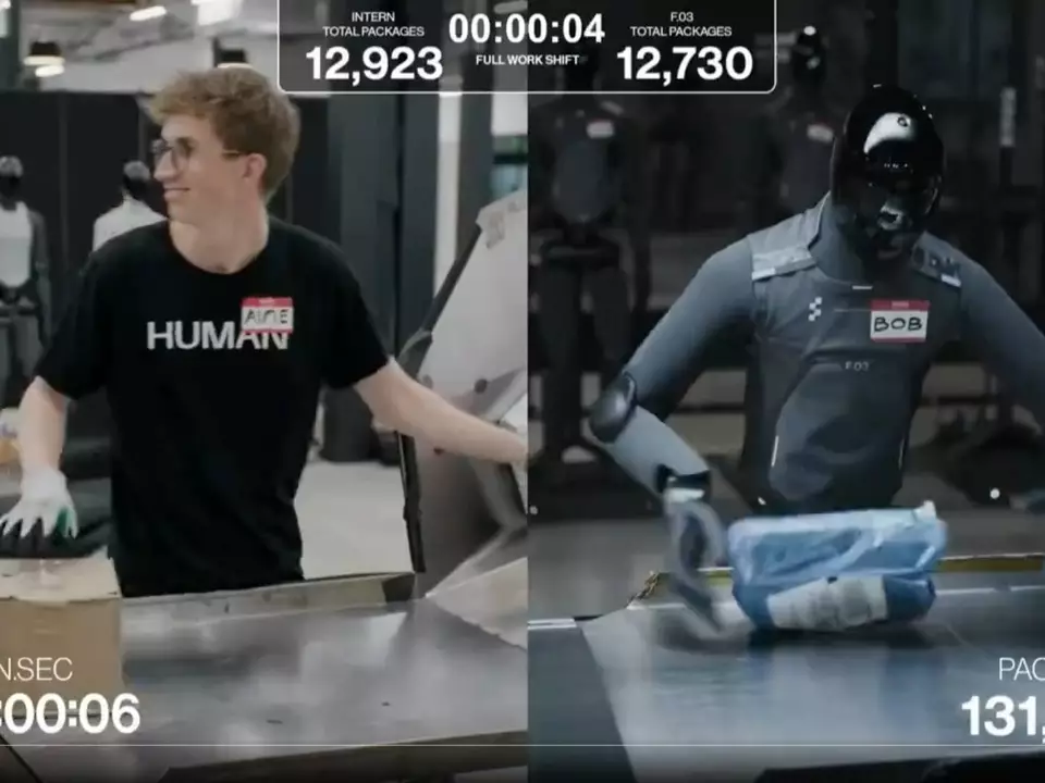 Verpackungswettbewerb roboter mensch
