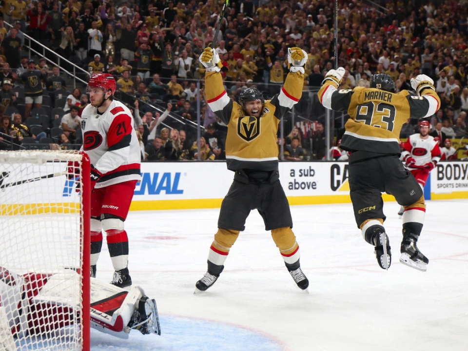 Am Ende eines turbulenten Spiels feierten die Vegas Golden Knights