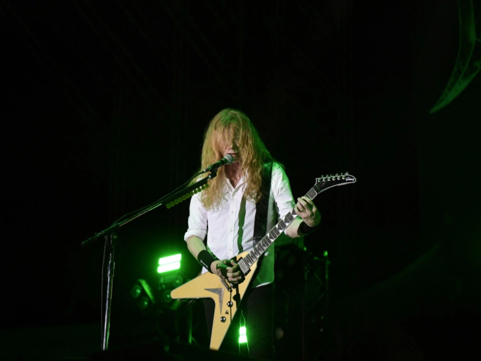 Dave Mustaine bei einem Auftritt in Spanien