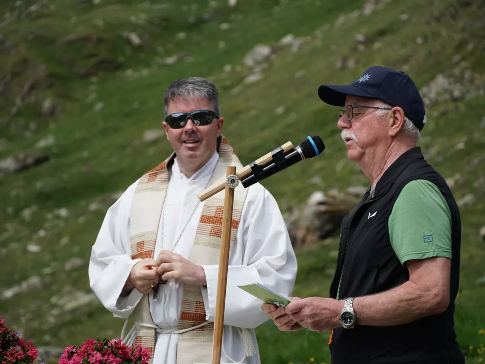 Einweihung Sesvenna_Abt Philipp, Georg Simeoni (c) Martin Niedrist, AVS