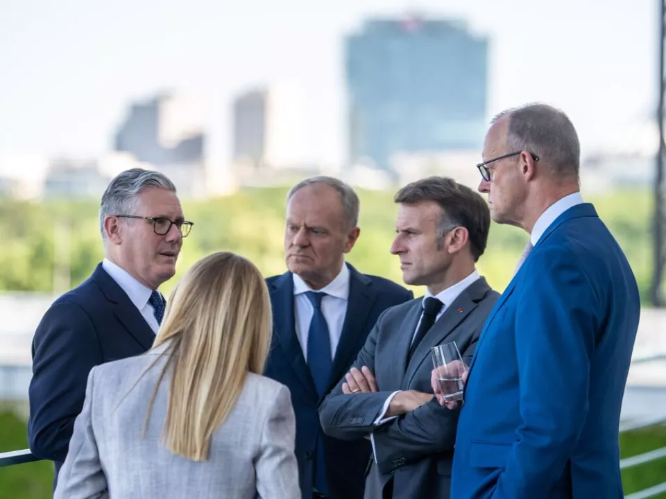 Fünf europäische Regierungschefs bei Treffen in Berlin