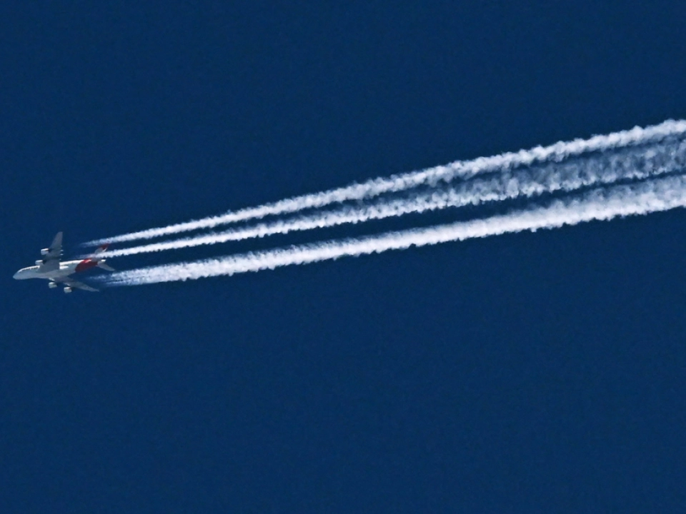 Qantas Boeing A380 von Sydney nach Johannesburg vorigen Oktober