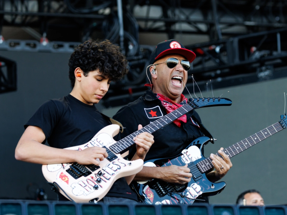 Tom Morello und Sohn Roman rockten mächtig