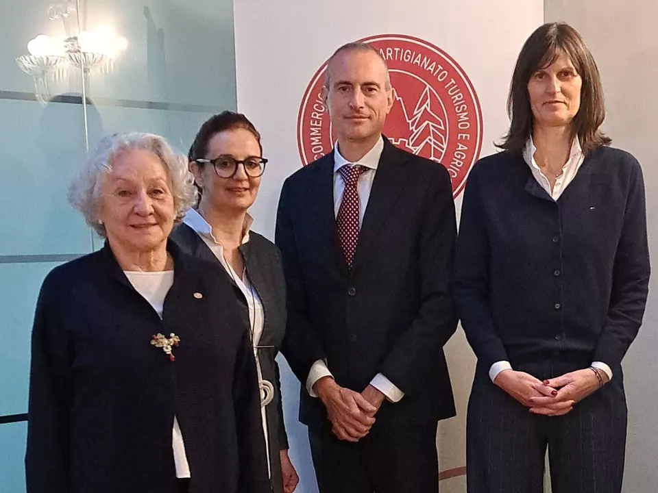v.l.n.r. Giovannini, Caldonazzi, Filippi, Kaser (c) Handelskammer Trient (1)