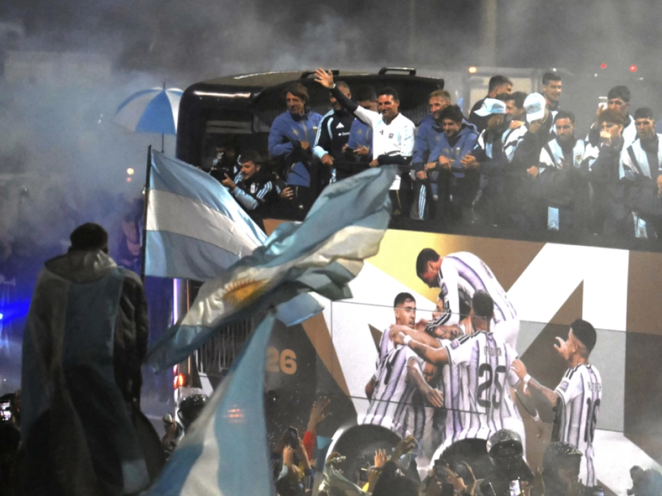 Argentiniens Team wurde in Buenos Aires empfangen
