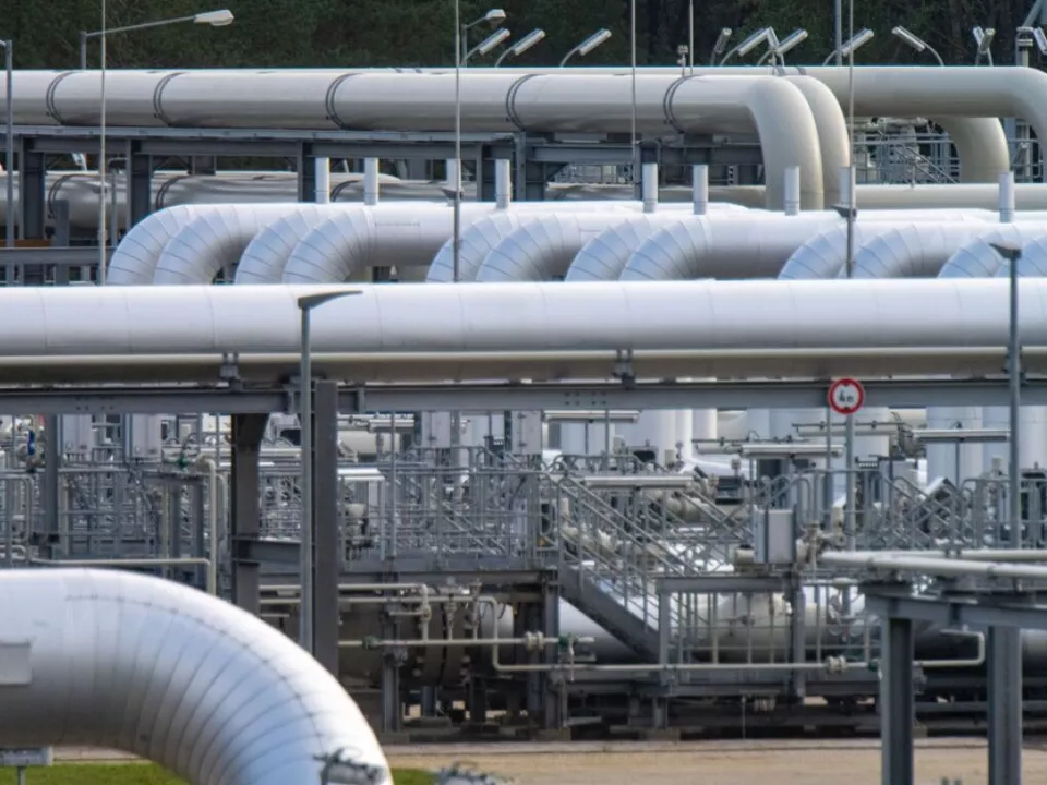Die Gasempfangsstation der ehemaligen Ostseepipeline Nord Stream 2