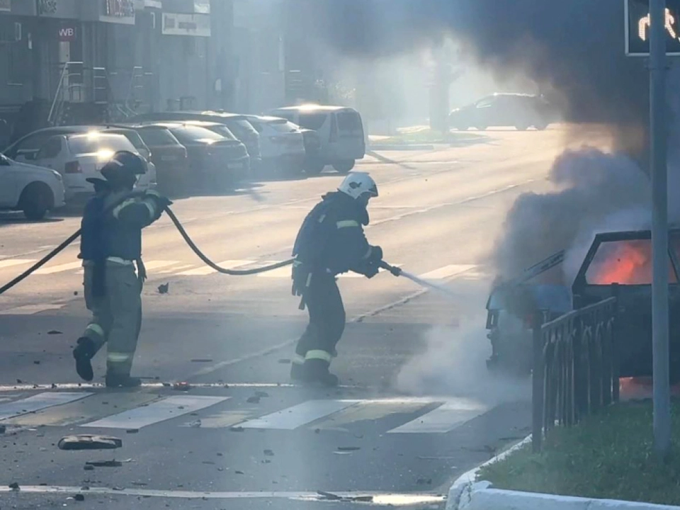 In Belgorod griff eine ukrainische Drohne ein Fahrzeug an (Archivbild)