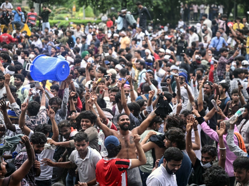 Massenproteste von Jugendlichen in Neu-Delhi