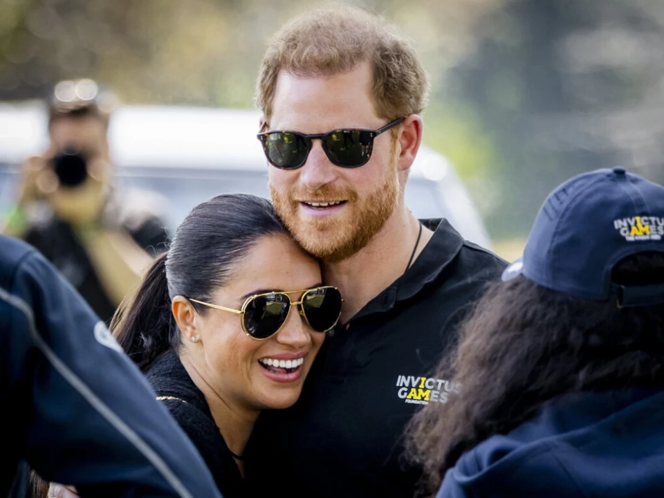 Prinz Harry mit seiner Frau Meghan