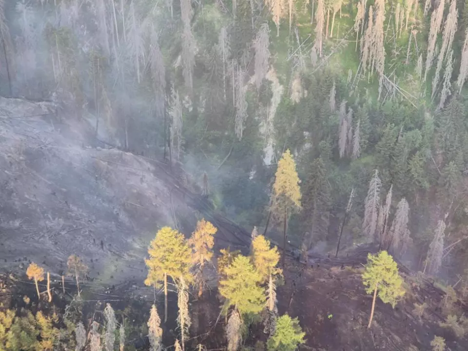 Zehn bis zwölf Hektar standen bei dem Waldbrand in Osttirol in Flammen