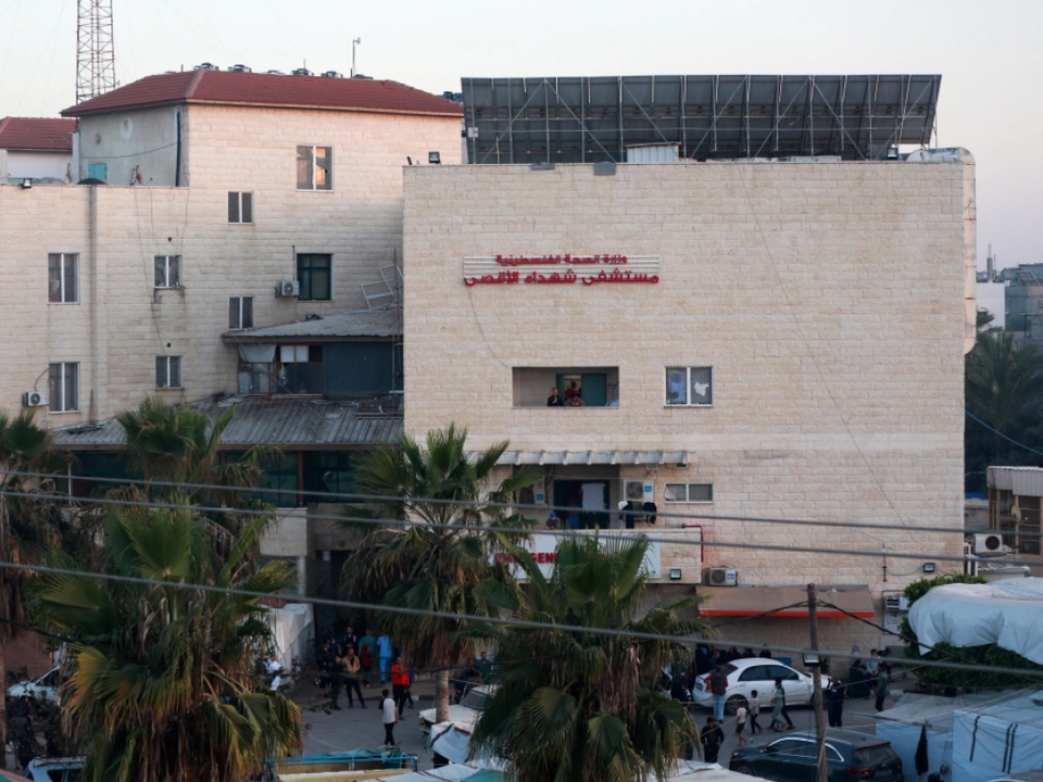 Klinikgelände des Al-Aqsa-Krankenhauses betroffen