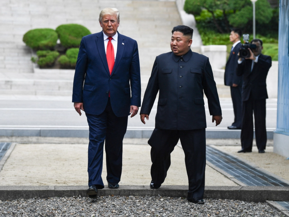 US-Präsident Trump und Nordkoreas Machthaber Kim im Jahr 2019