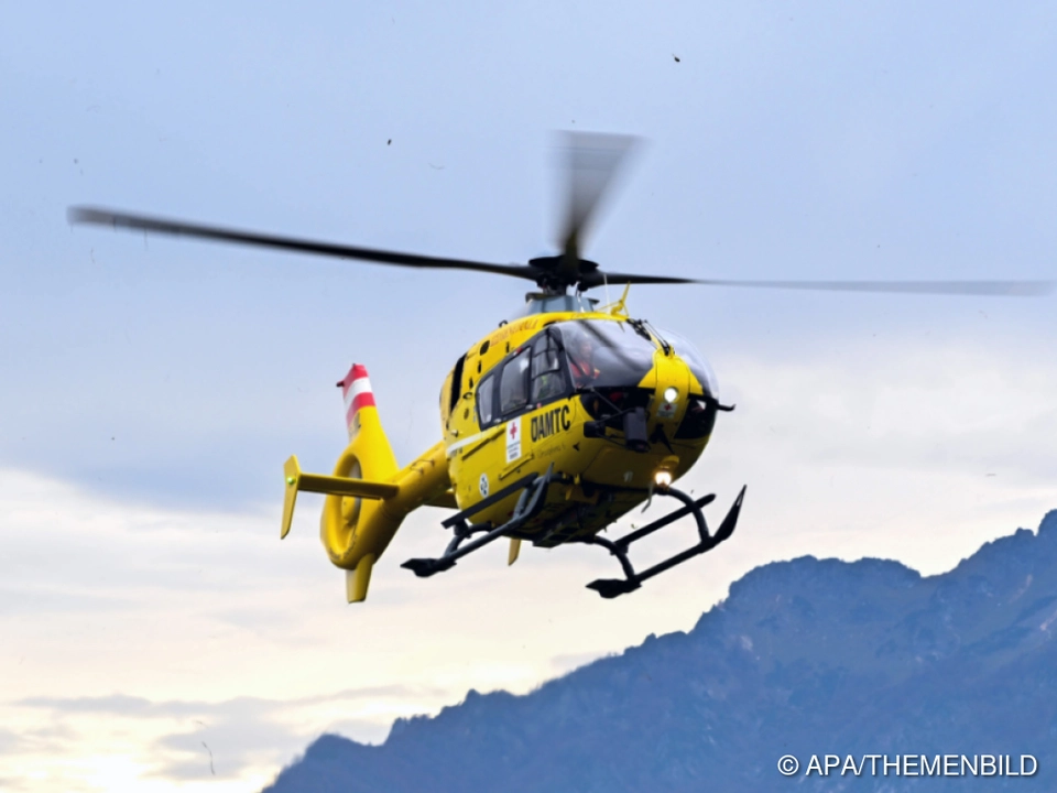 Die Leiche wurde mit dem Hubschrauber geborgen
