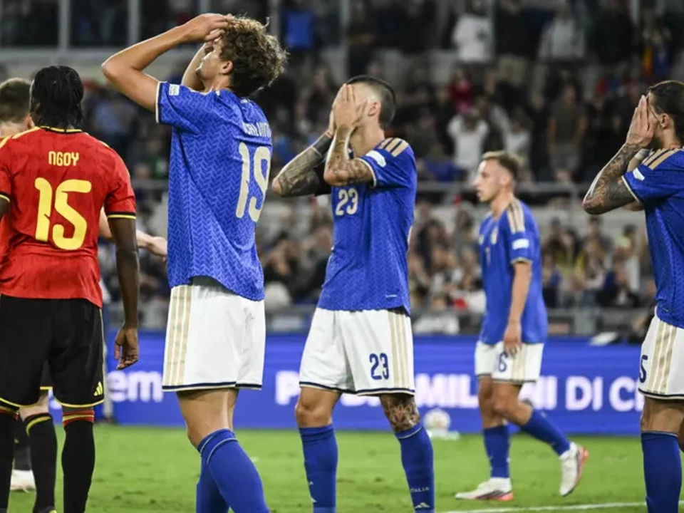 Fussball Italien-Belgien