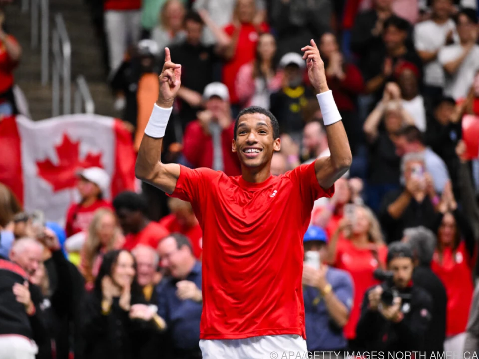 Kanada-Star Auger-Aliassime bejubelt Sieg gegen Frankreich