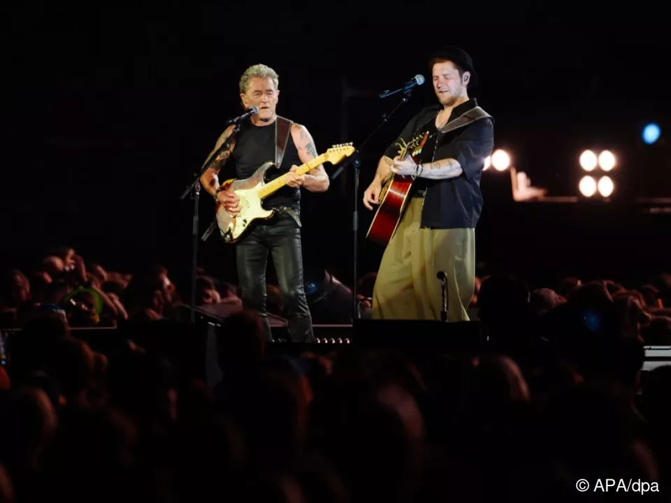 Peter Maffay (l.) und Johannes Oerding