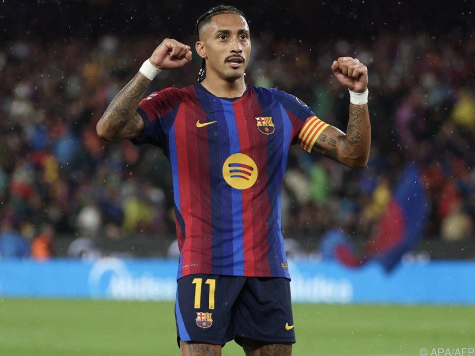 Raphinha traf beim Barca-Torfestival dreimal