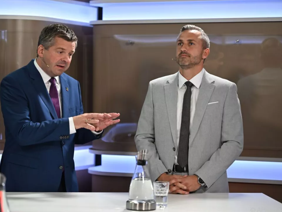 Spitzenkandidaten Schulze (CDU) und Siegmund (AfD)