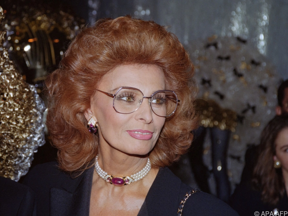Strahlend schön: Sophia Loren im Jahr 1990