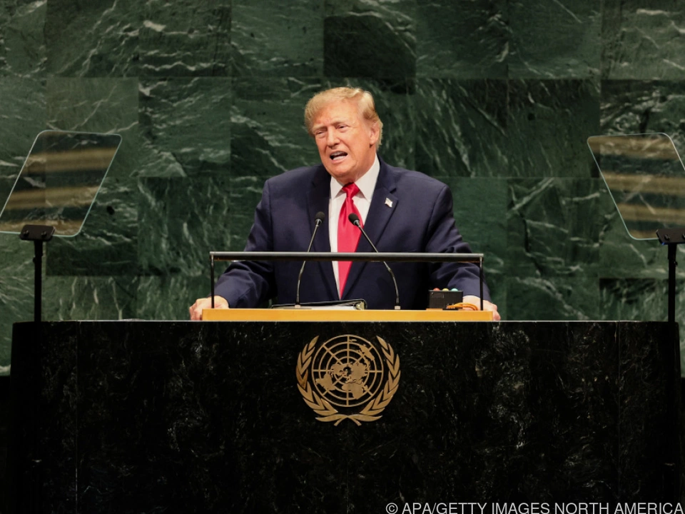 Trump bei seiner Rede vor der UNO-Vollversammlung