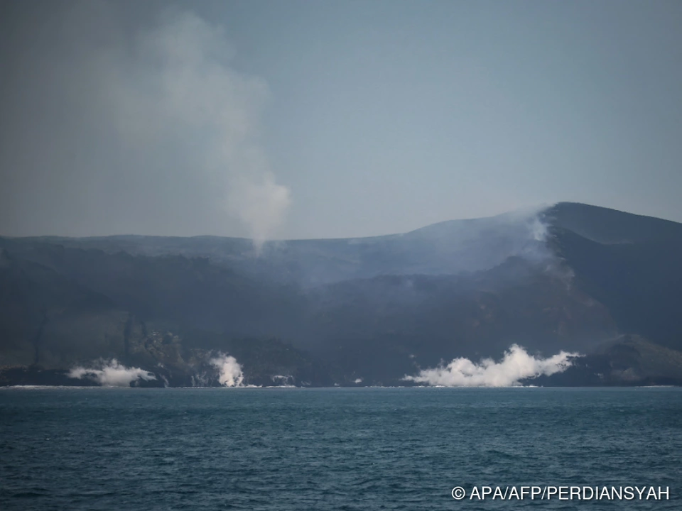 Der Anak Krakatau war vor rund einem Monat ausgebrochen