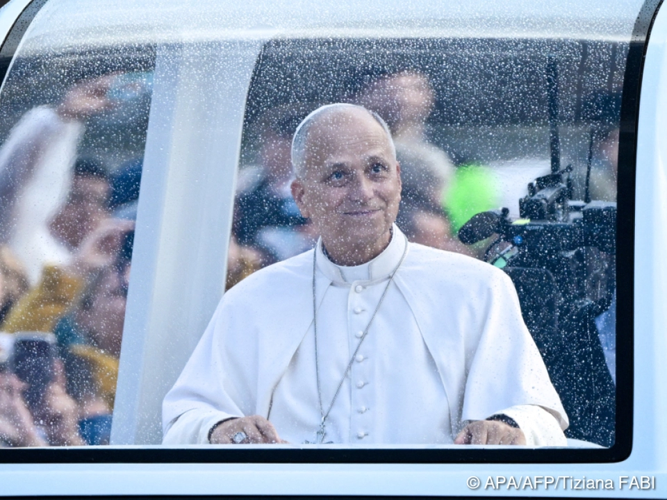 Papst Leo XIV. am Mittwoch am Petersplatz