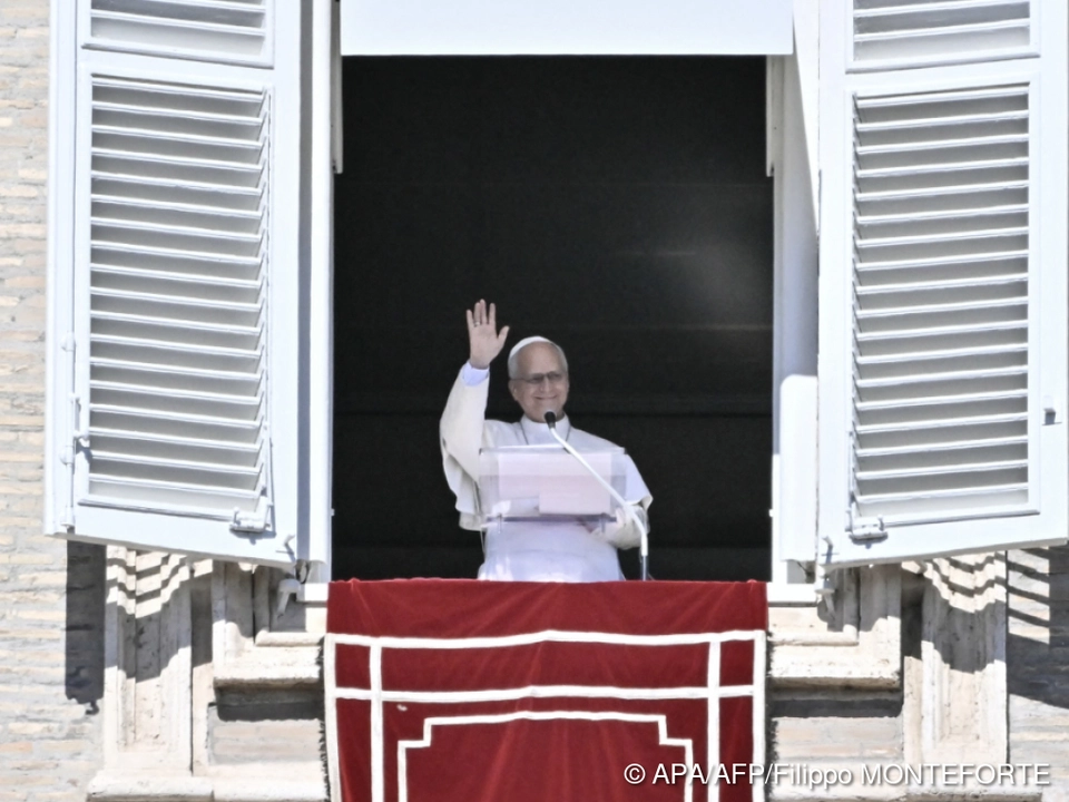 Papst Leo XIV. beim Angelus-Gebet am Sonntag