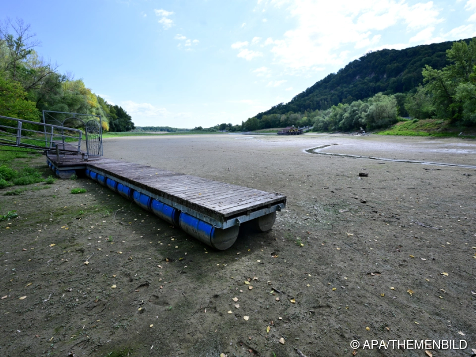 Unter anderem an der Donau gab es heuer extrem niedrige Wasserstände